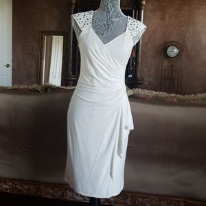 🔴SOLD🔴 MSK rhinestone white dress
